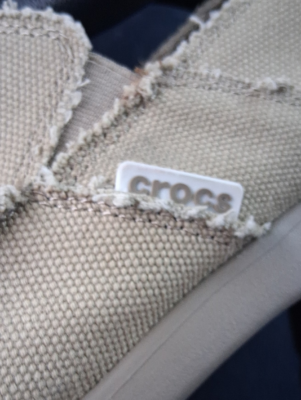 Crocs Kaleb Canvas Frayed Slip-On Loafers View 4